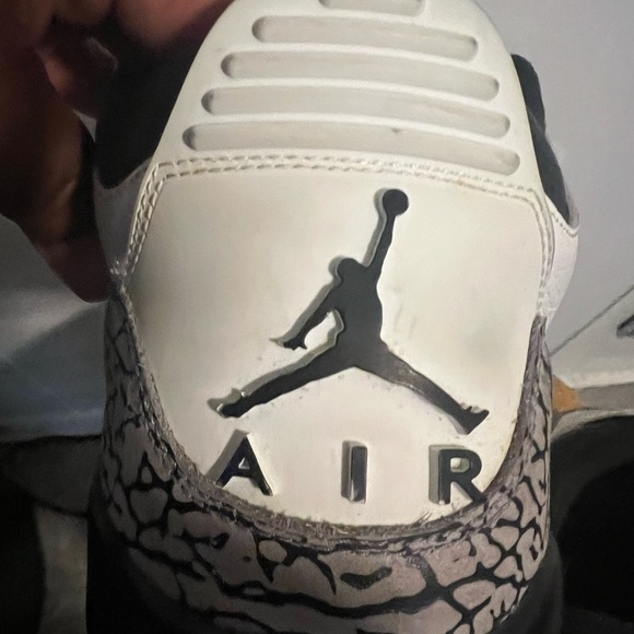 Jordan White and Black Sneakers with Red Accents Air Jordan Infrared Retro 3 - Picture 7 of 12